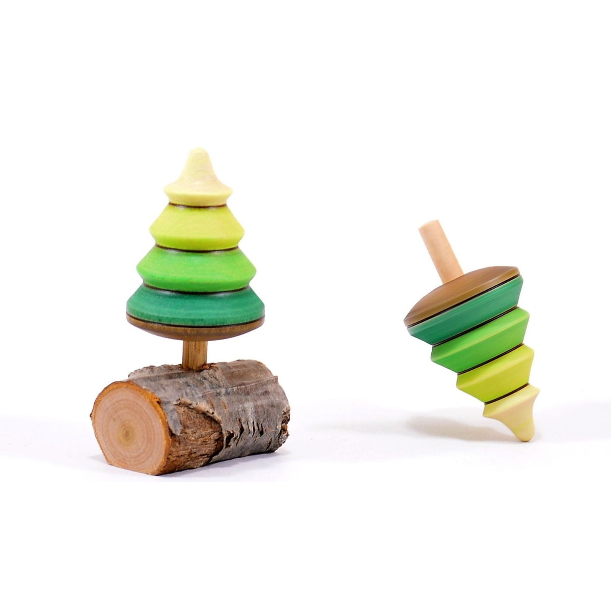 Mader Tree Spinning Top on Branch — Wooden Playroom