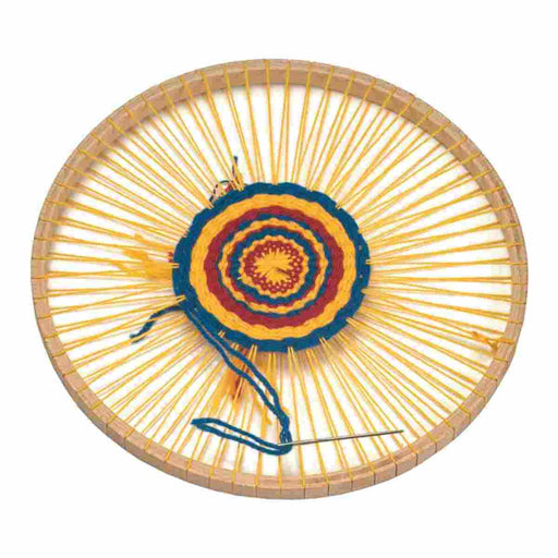 Wooden round weaving frame from Wooden Playroom