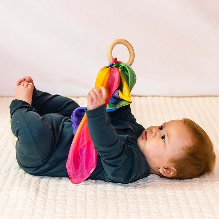 SS-1005 Sarah's Silks Silk and Wood Teethers