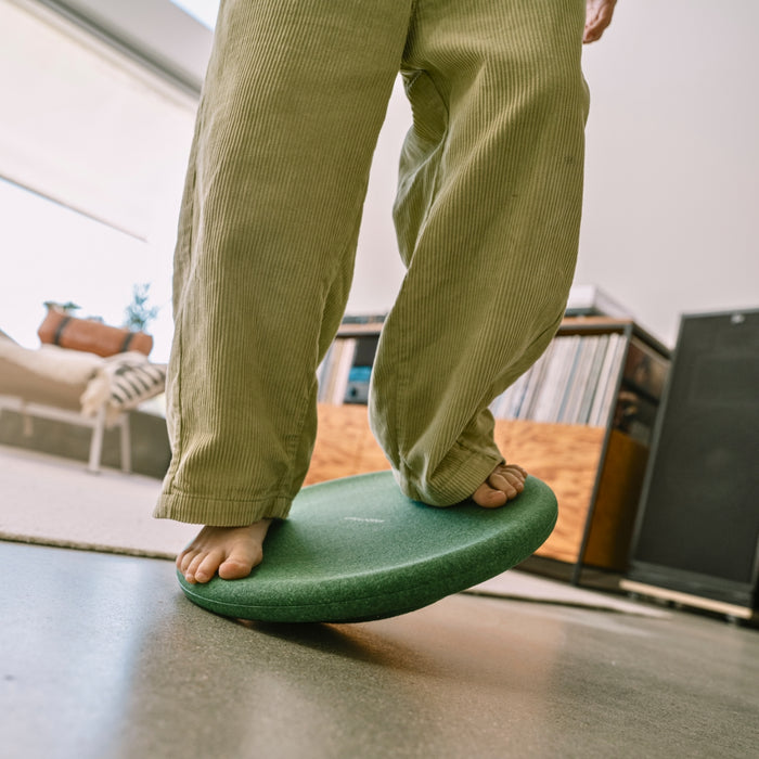 Stapelstein Balance Board Single, Solid Colours Dark Green from Australia