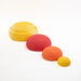 Stapelstein Balance Stepping Stones - Original + Inside Combination, Set of 4, Wattle Warm Classic, Australia