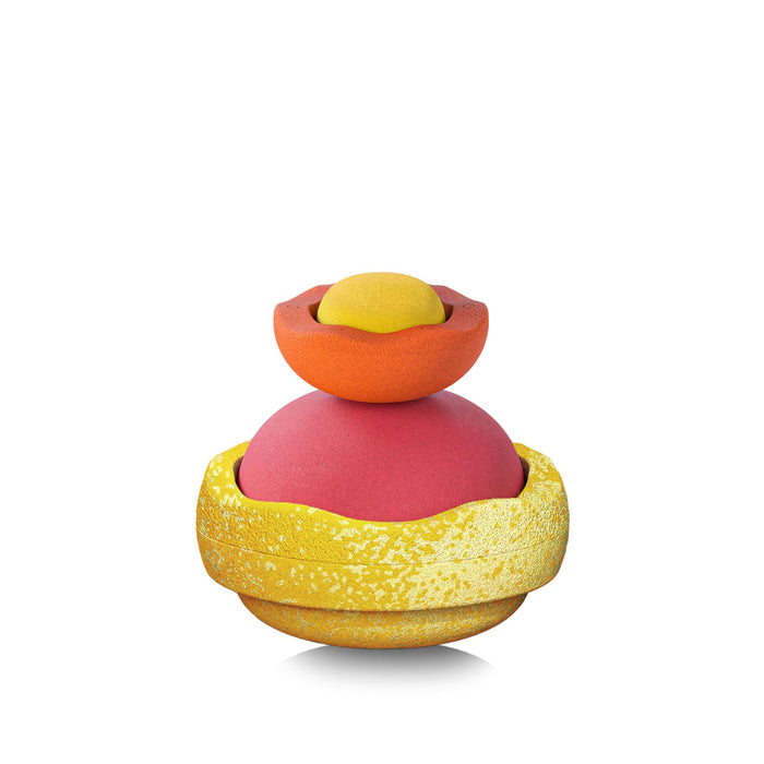 Stapelstein Balance Stepping Stones - Original + Inside Combination, Set of 4, Wattle Warm Classic, Australia