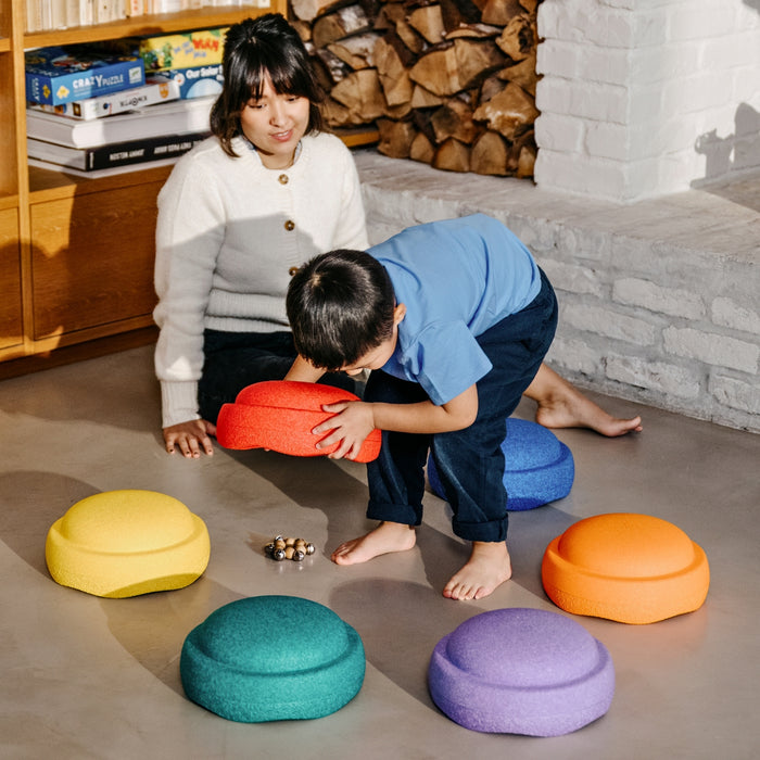 SP-100307 Stapelstein Original Rainbow Stepping Stones, Set of 6 - Classic