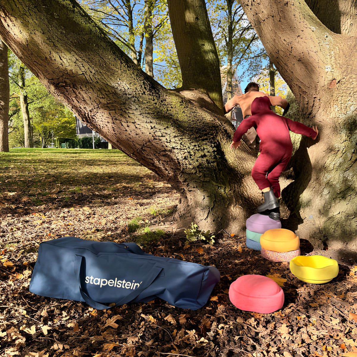 Stapelstein Travel Bag for Balance Stepping Stones - Dark Blue, Australia