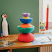 Set of 6 Rainbow Classic Staplestein Balance Stepping Stones for Kids from Australia