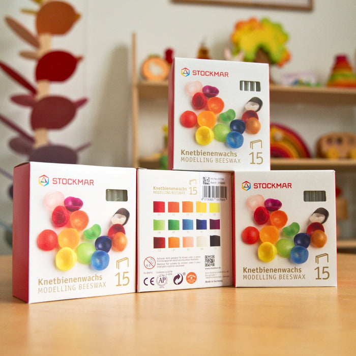 STOCKMAR Modelling Beeswax 15 Assorted Colours, Australia