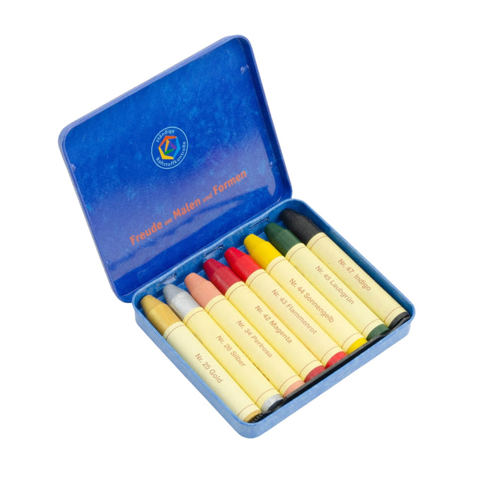 85032101 Stockmar Tin of 8 Wax Stick Crayons Supplementary Set 2