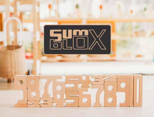 SumBlox Building Blocks , distributed in Australia by Wooden Playroom