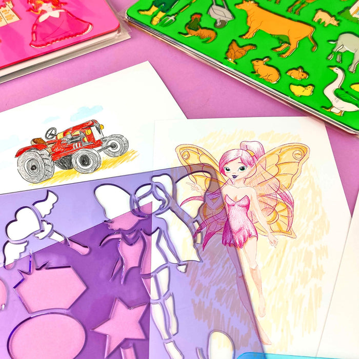 URSUS Painting Stencils - Set of 6 - Fairytale - Paper Products, Online - Australia