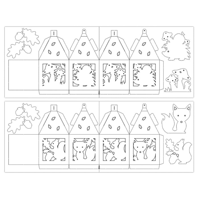 URSUS Paper Crafts DIY Autumn Lantern, Set of 2 from Australia