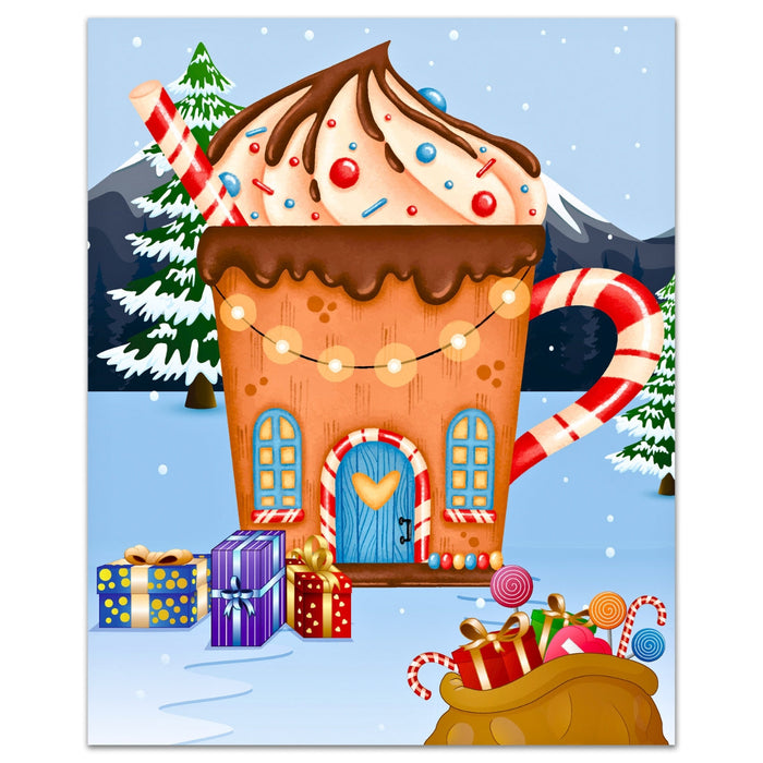 URSUS Paper Crafts Picture Art Kit Mandala Scratch Colouring, Set of 12 Christmas Winter from Australia