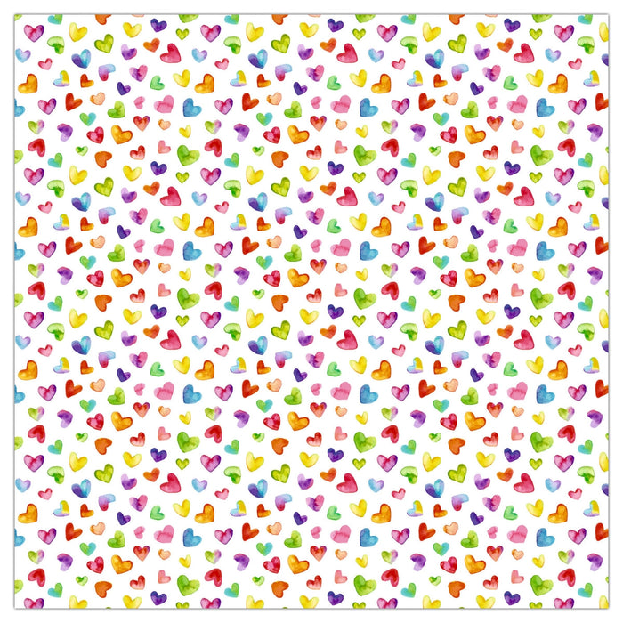 URSUS Rainbow Hearts Folding Paper 50 Sheets 15cm from Australia