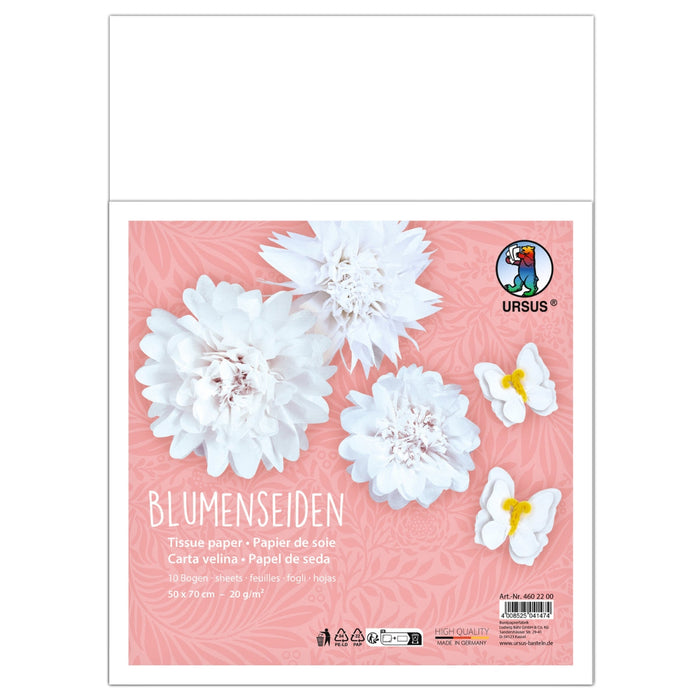 URSUS Tissue Paper 10 Sheets, 2-Ply White, Large from Australia
