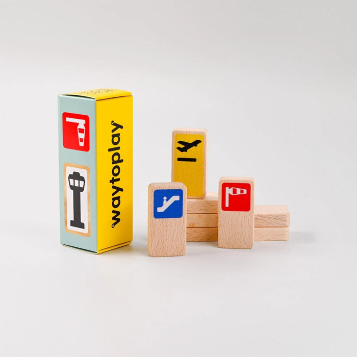 Waytoplay Roadblocks - Airport Signs Set of 8