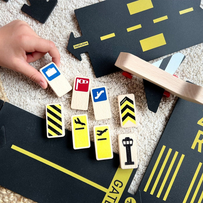 Waytoplay Roadblocks - Airport Signs Set of 8