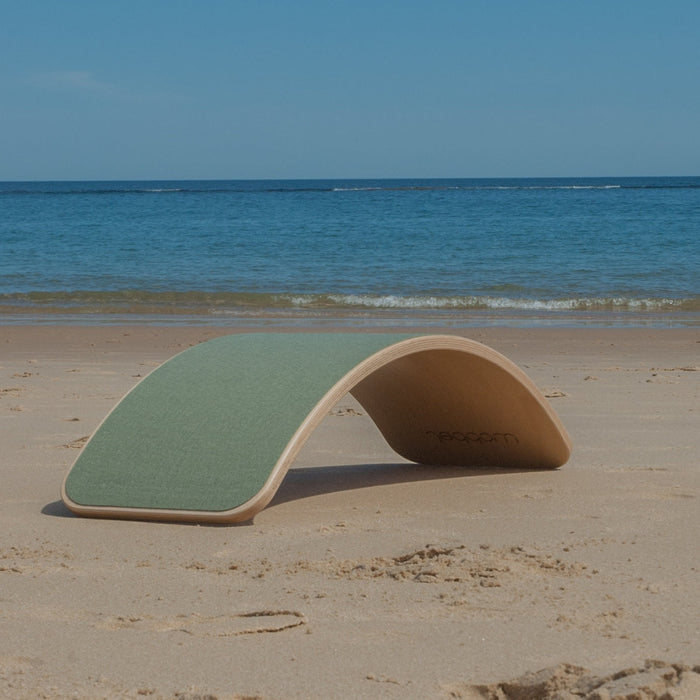 Wobbel Balance Board Original with Wool Felt Base in Forest Green from Australia