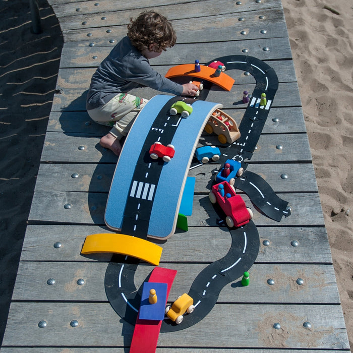 Wobbel Balance Board Original with Wool Felt Base in Sky Blue from Australia