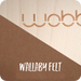 Wobbel Balance Board Original with Wool Felt Base in Brown from Australia