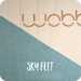 Wobbel Balance Board Original with Wool Felt Base in Sky Blue from Australia