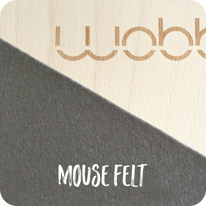 Wobbel Balance Board Original with Wool Felt Base in Grey from Australia