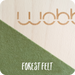 Wobbel Balance Board Original with Wool Felt Base in Forest Green from Australia