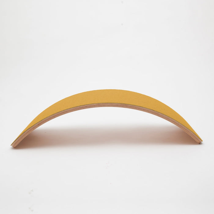 Wobbel Balance Board Pro with Hardwearing Recycled Vegan Felt Base in Mustard Yellow from Australia