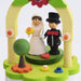 14700 Graupner Music Box with Crank Bridal Couple 03