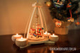 19300 Graupner Tealight Pyramid Santa