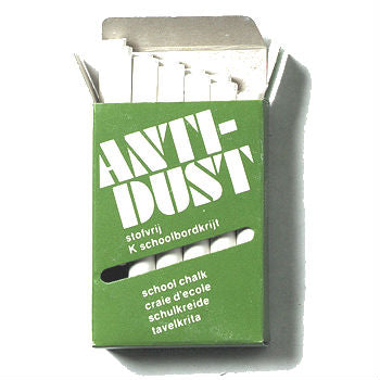 20710002 Blackboard Chalk Antidust White box of 12