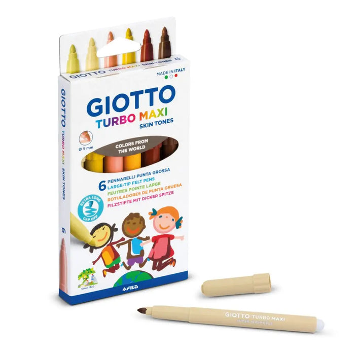 210527000 Giotto Turbo Maxi skin tones 6 pieces - pack 10 527000