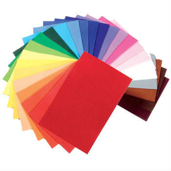 35344900 100% Wool Felt - 20x30cm400gms 54 Sheet Assorted Colour pk