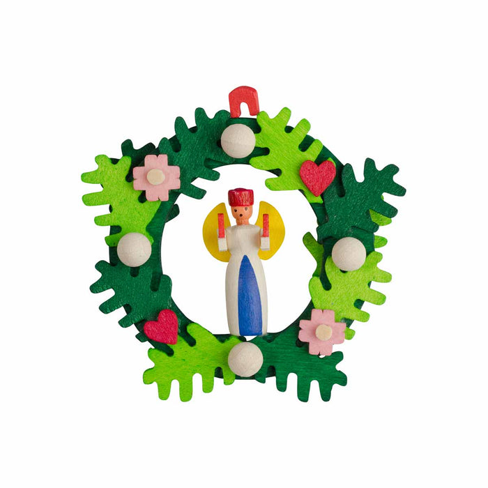 Graupner Christmas Tree Ornament - Advent Wreath with Angel and Miner