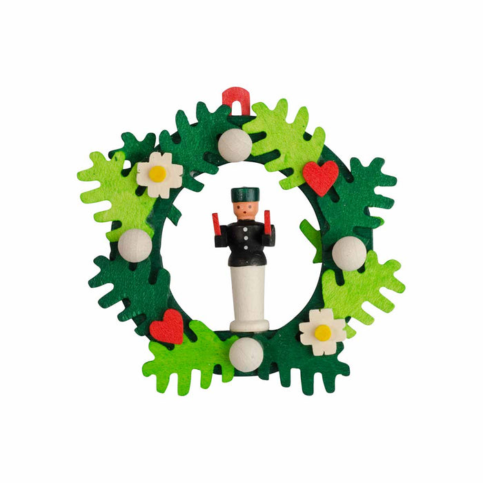Graupner Christmas Tree Ornament - Advent Wreath with Angel and Miner