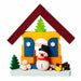 41920 Graupner Christmas Tree Ornament House Snowman with Wood Stack