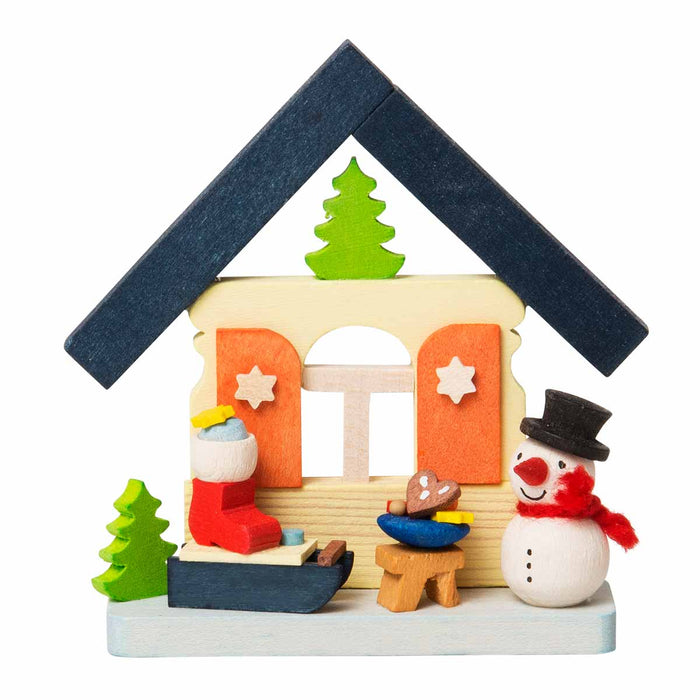 41930 Graupner Christmas Tree Ornament House Snowman with Santa Sledge
