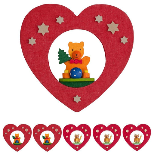 42600 Products Graupner Christmas Tree Ornament Heart Set of 6 Pieces