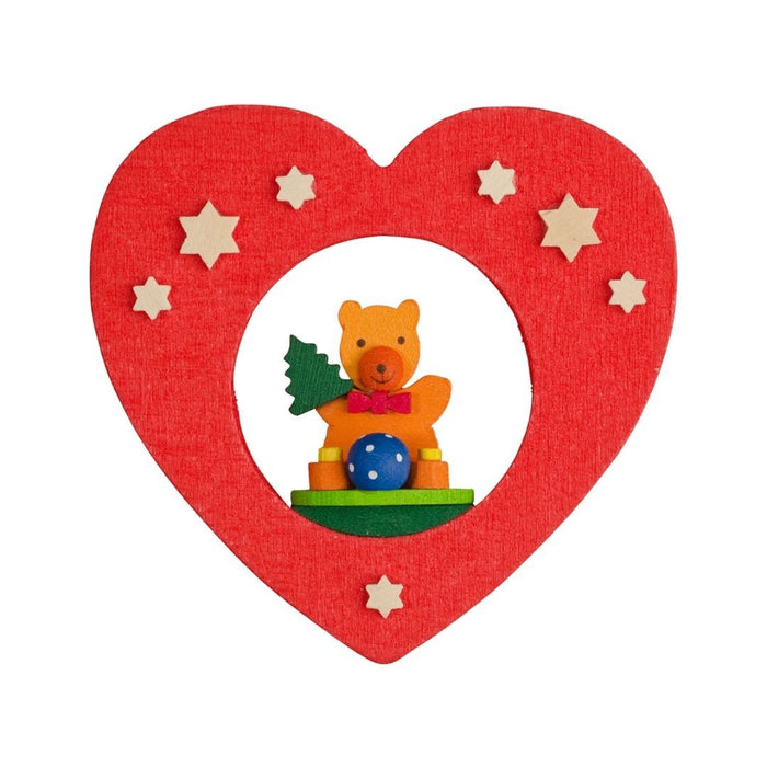 42610 Graupner Christmas Tree Ornament Heart with Teddy