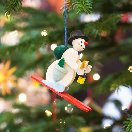 45821 Graupner Tree Ornament Skiing Snowman 02