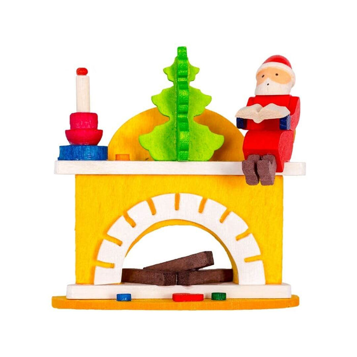 48210 Graupner Christmas Tree Ornament Fireplace Small Santa Claus