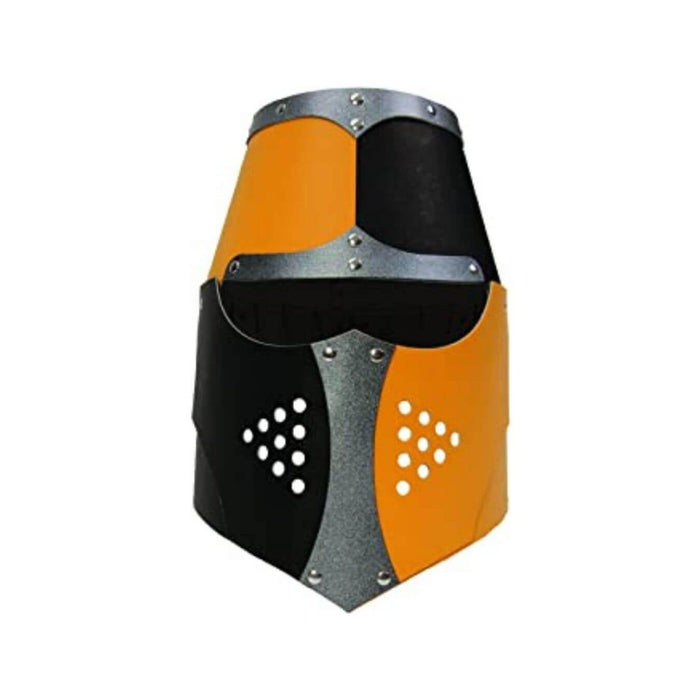 657 VAH Norman Helmet  Black Yellow Silver