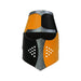 657 VAH Norman Helmet  Black Yellow Silver