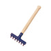 70435226 Gluckskafer Metal rake short  26cm blue 