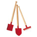 70435394 Gluckskafer Garden medium tool-set (3 pieces) red 39cm