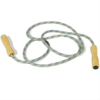 70900050 Skipping Rope Wooden Handles 3 lengths 173cm for height 95-115cm