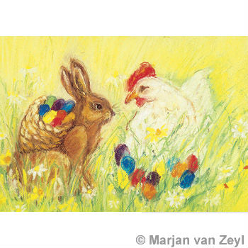 95254312 Postcards - Easter Eggs 5 pk