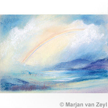 95254333 Postcards - Landscape with Rainbow 5 pk