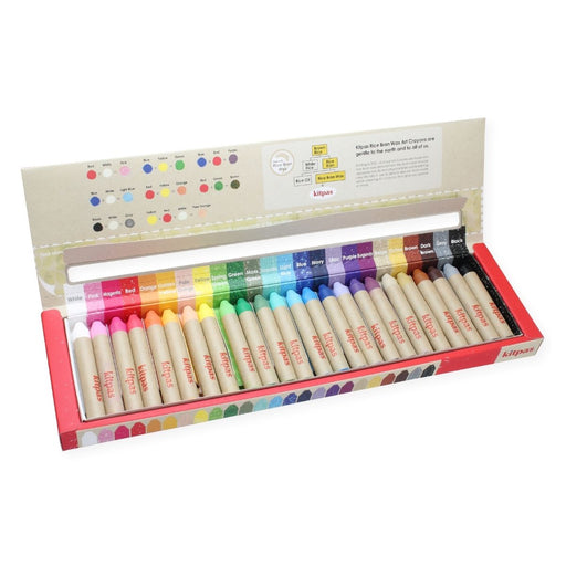B-KMRW-24C Kitpas Rice Bran Wax Art Crayons 24 colours