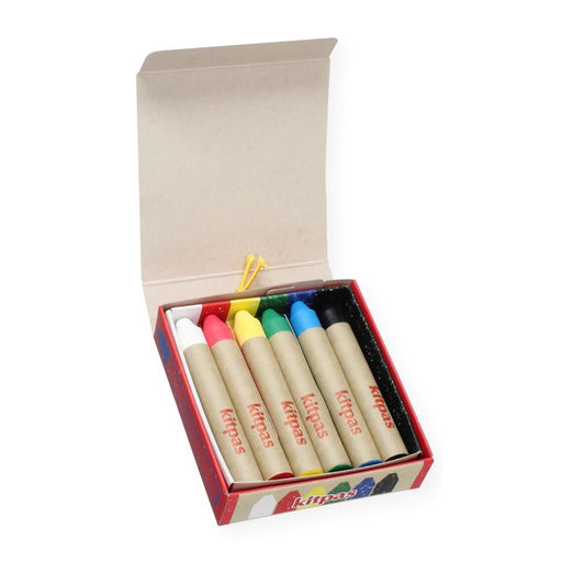    B-KMRW-6C Kitpas Rice Bran Wax Art Crayons 6 colours
