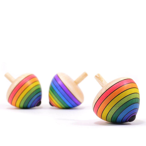 Mader Egg Spinning Top Rainbow