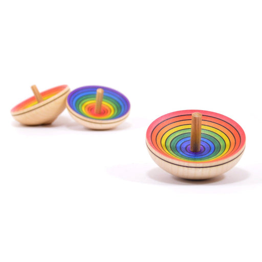 Mader UFO Rainbow Spinning Top Top Red - Bottom Purple